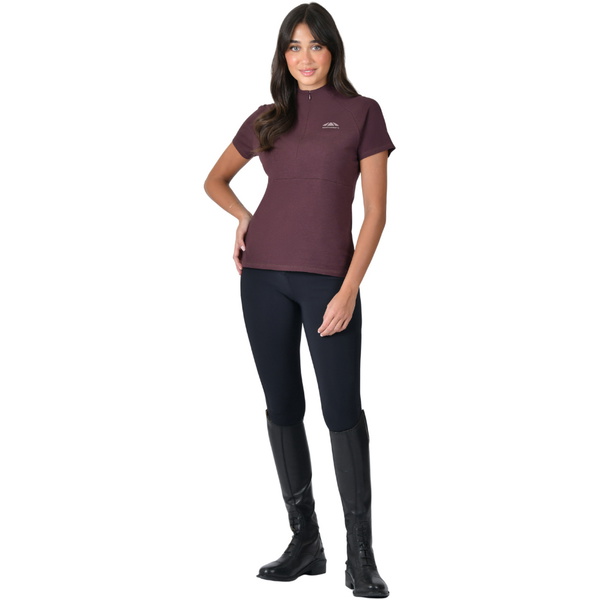 2026 WeatherBeeta Mujeres Bambú Corta Manga Rendimiento Base Capa 1028843023 - Mulberry